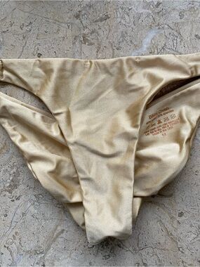 Swimwear Bikini Crush Gold Color Nylon/Spandex Made in USA New Size S/M